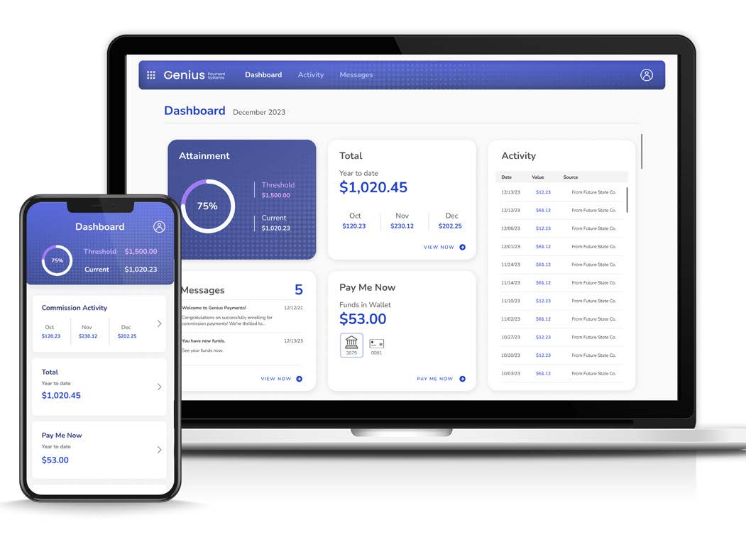screenshot of Genius Payment Facilitation